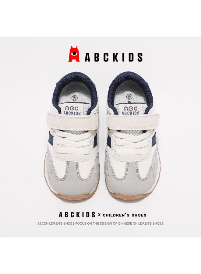 Abc Kids Children's Autumn Versatile Running Shoes Fashion Umbrella Fabric Casual Shoes Lightweight Comfortable Sports Shoes White/blue Gray Size 34 - Image 5