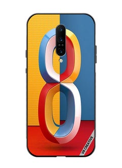 Protective Case Cover For OnePlus 7 Pro Number 8 Design Multicolour