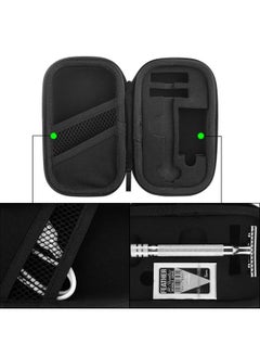 Linkidea Hard Travel Case Compatible with Vikings, Merkur, Shaving Revolution Double Edge Safety Razor, Storage Box Organizer for Safety Razor & Shaving Attachments (Lychee Vegan Leather)  - Image 5