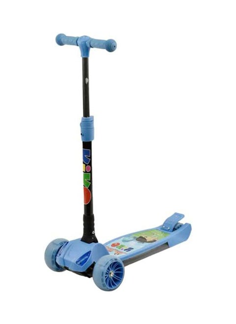 Folding Scooter With Light & Music - Blue
