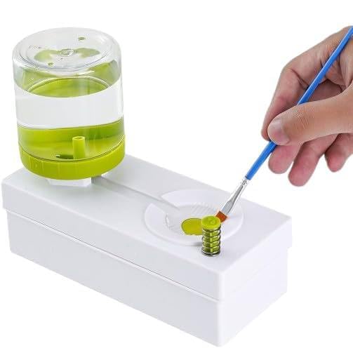 APURK Paint Brush Rinser Multifunctional Paint Brush Cleaner Paint Brush Washing Tool Auto Water Dispensing Cleaner Paint Brush Scrubber Pack of 1Multicolor - Image 1