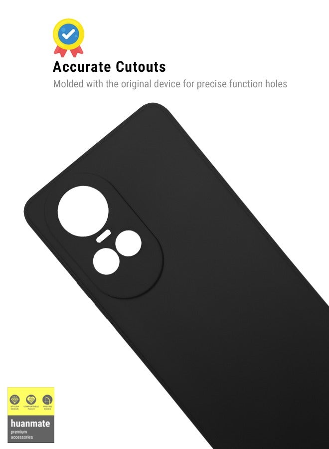 Stylish Silicone Case Cover For Oppo Reno 10 Pro Black