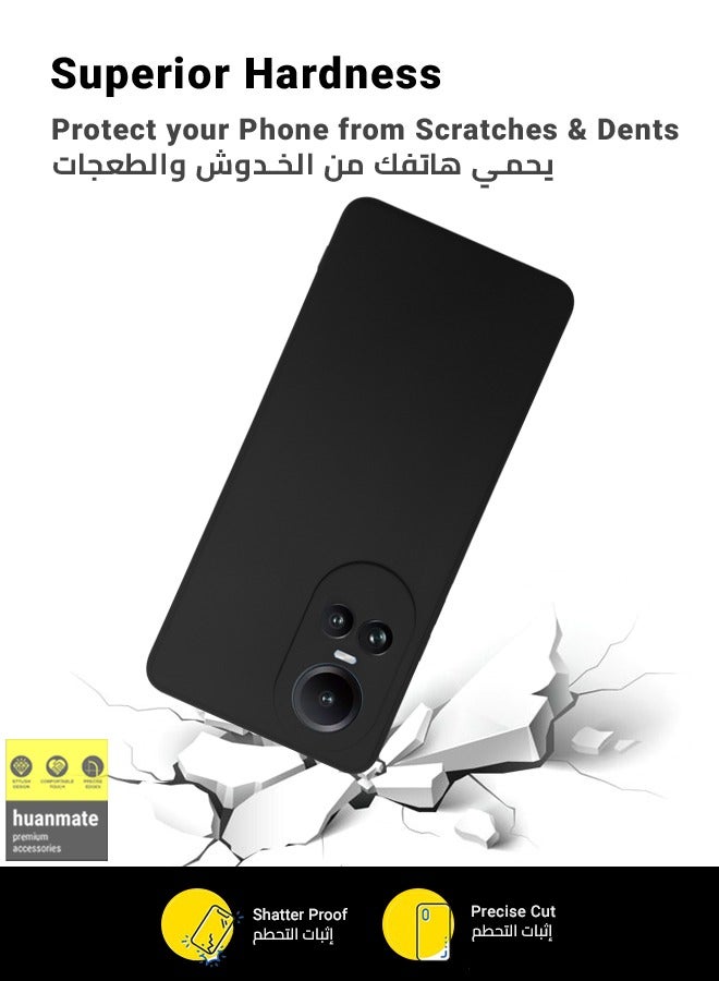 Stylish Silicone Case Cover For Oppo Reno 10 Pro Black
