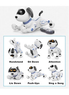 Generic Remote Control Dog, RC Robotic Stunt Puppy Voice Control Toys Handstand Push-up Electronic Pets Dancing Programmable Robot with Sound for Kids Boys and Girls Age 6, 7, 8, 9, 10 Year Old  - Image 5