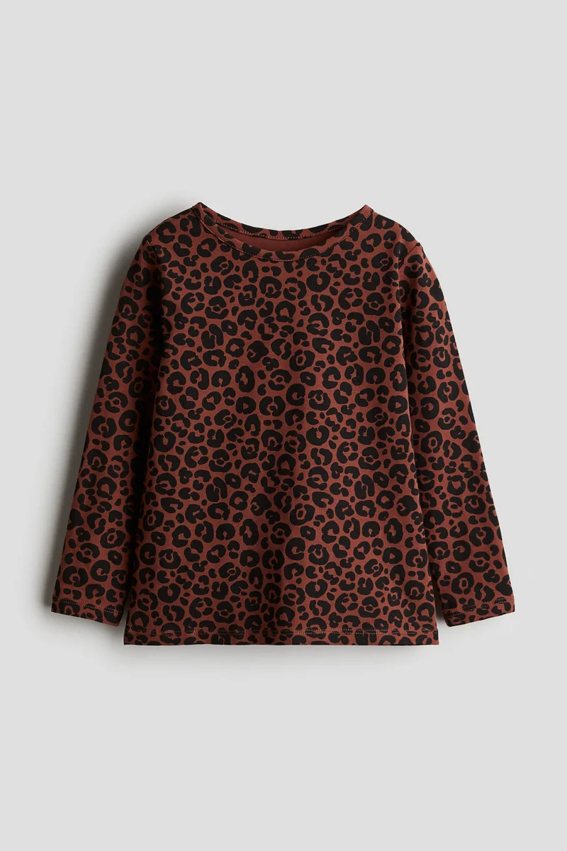 H&M Printed Jersey Top
