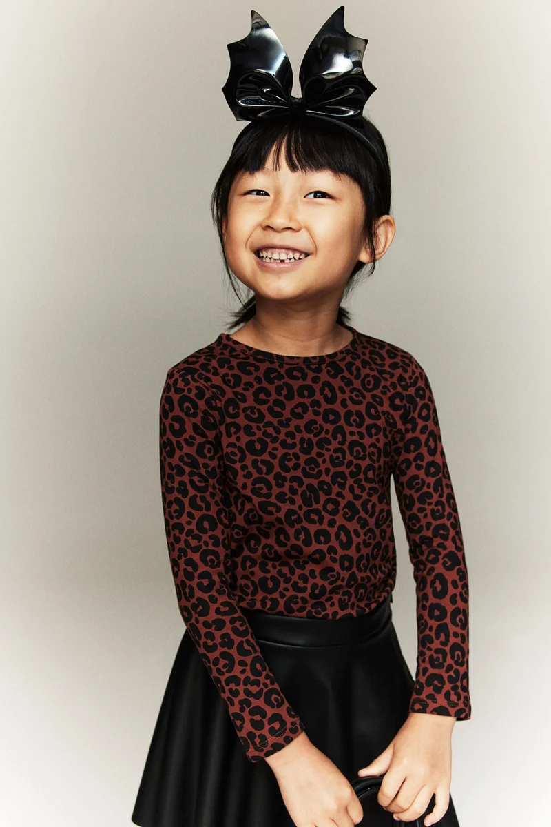 H&M Printed Jersey Top