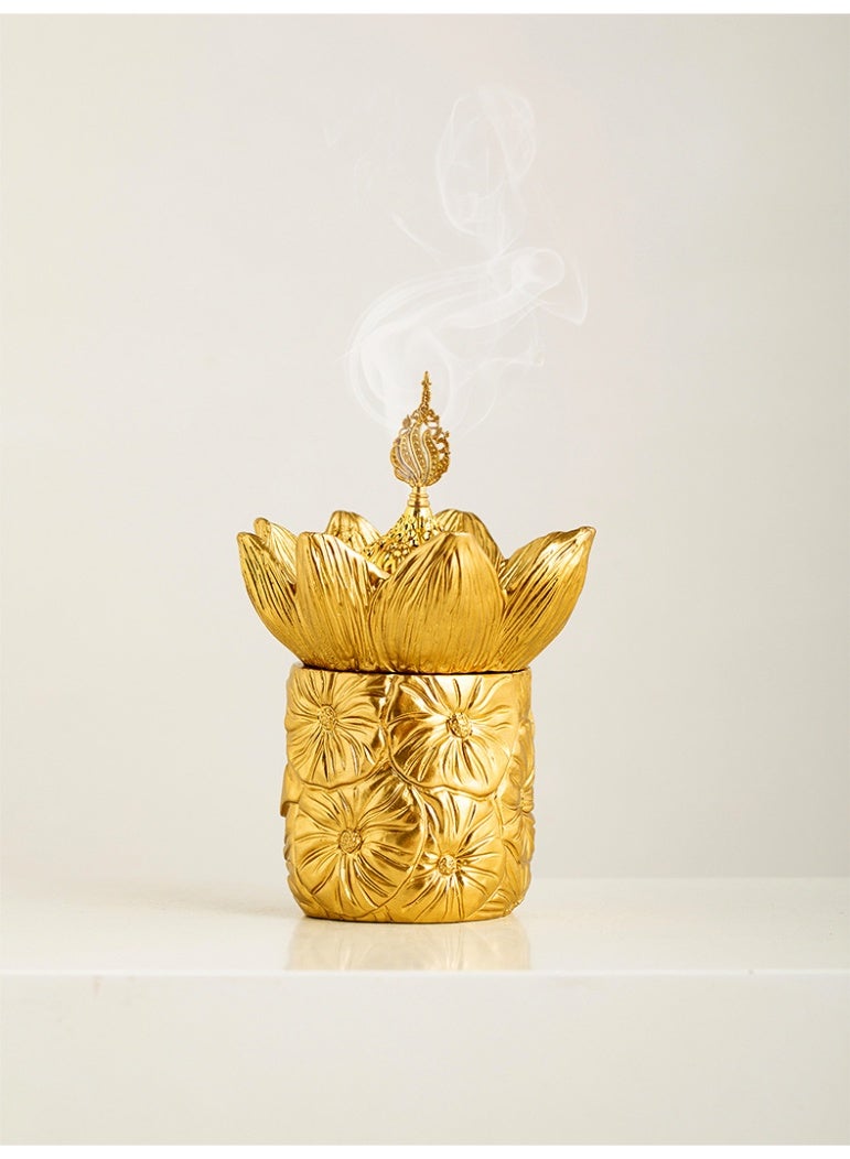 Hollow Patterned Iron Incense Burner - Image 5