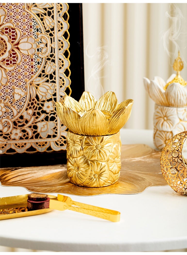 Hollow Patterned Iron Incense Burner - Image 4