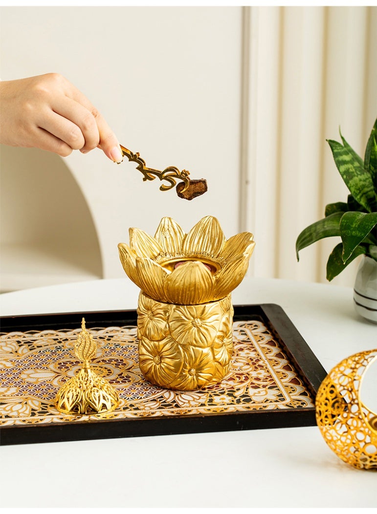 Hollow Patterned Iron Incense Burner - Image 3