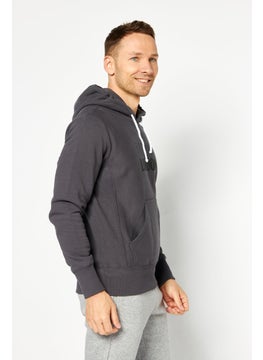 Champion Men Sportswear Fit Long Sleeves Training Hoodie, Grey  - Image 3