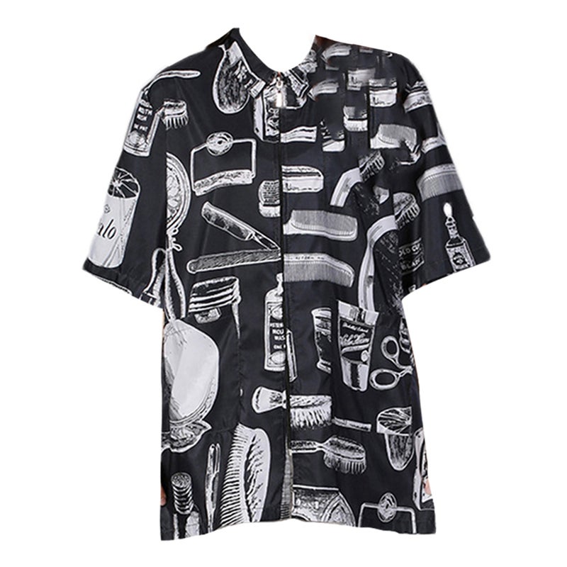 Hairdresser Uniform Stylish Hairdresser Work Clothes Durable Pocket Storage Home Hair Coloring Adults Fiber 1Pcs - Image 1