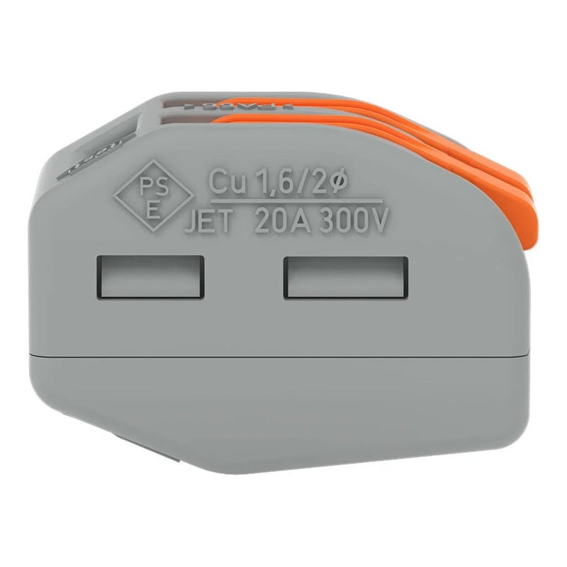 Wago 222-412 LEVER-NUTS 2 Conductor Compact Connectors 100 PK - Image 2