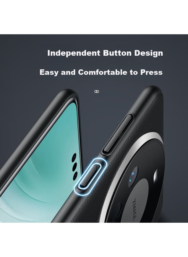 Kelleia Metal Leather Full Cover Case For Huawei Mate 70 Pro, Ultra Thin Anti-drop Soft Shell With Lens Protection, Mate 70 Pro+ Original Color Lens Protection, Yunsong Green - Image 3