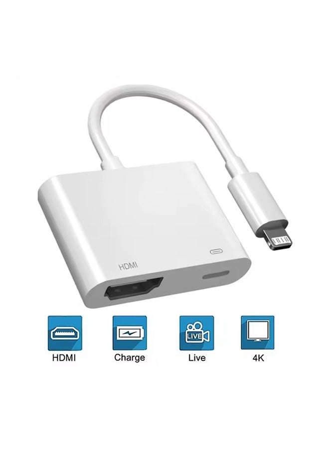 Generic 2 In 1 1080P Lighting To HDMI OTG Adapter Fast Charging Hub Converter For iPhone Laptop Tablet Multi Port TF Memory Card Reader  - Image 1