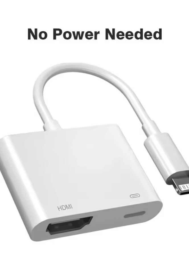 Generic 2 In 1 1080P Lighting To HDMI OTG Adapter Fast Charging Hub Converter For iPhone Laptop Tablet Multi Port TF Memory Card Reader  - Image 5