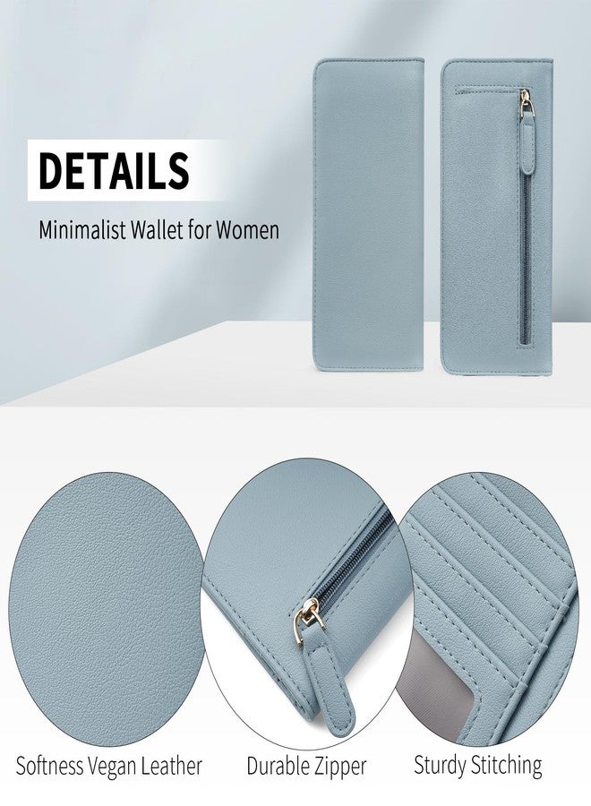 APHISON Wallet Women Ultra Slim Thin Leather Womens Wallet RFID Blocking Credit Card Holder Bifold Clutch Long Ladies Billfold - Image 4