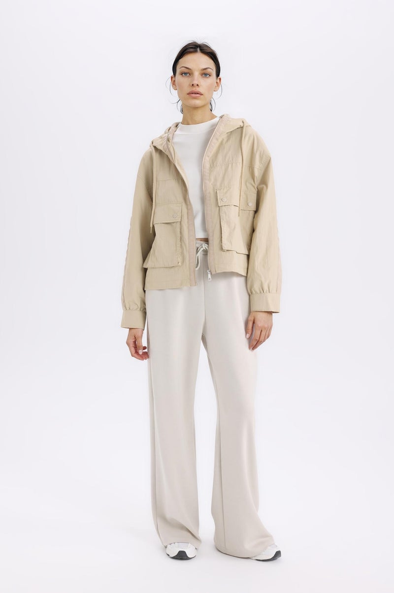 DeFacto Relax Fit Hooded Zipper Waterproof Jacket - Image 2
