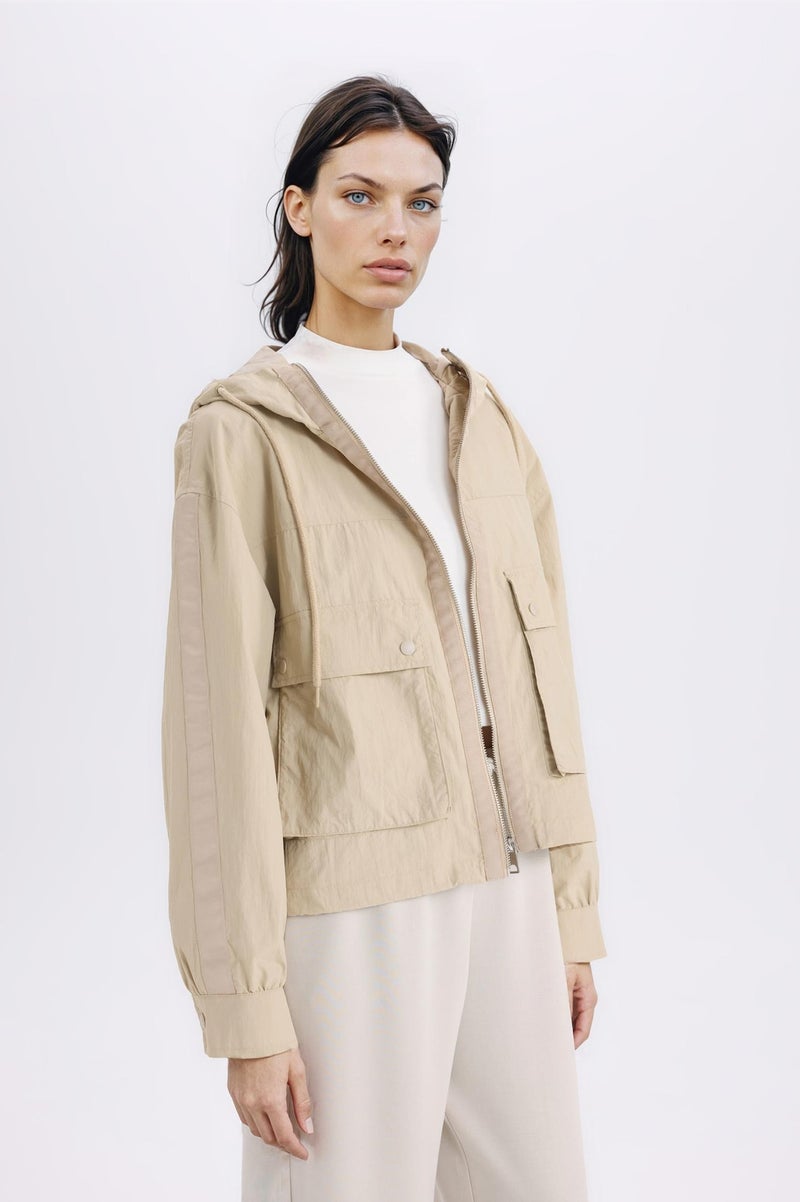 DeFacto Relax Fit Hooded Zipper Waterproof Jacket - Image 3