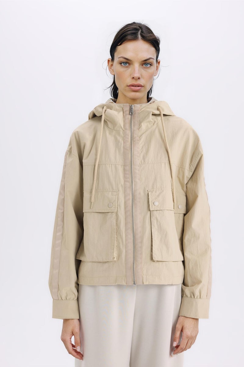 DeFacto Relax Fit Hooded Zipper Waterproof Jacket - Image 4