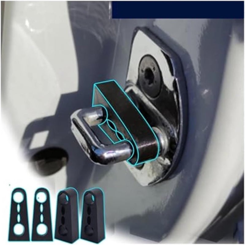 QASULER Sound Damper Door Lock Buffer for Renault - Image 5