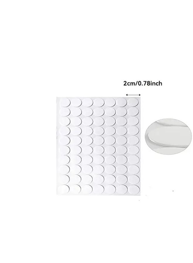 100 قطعة من نقاط المعجون اللاصقة القابلة للإزالة وإعادة الاستخدام ذات الوجهين مقاس 0.79 بوصة لديكور الجدران - Image 3