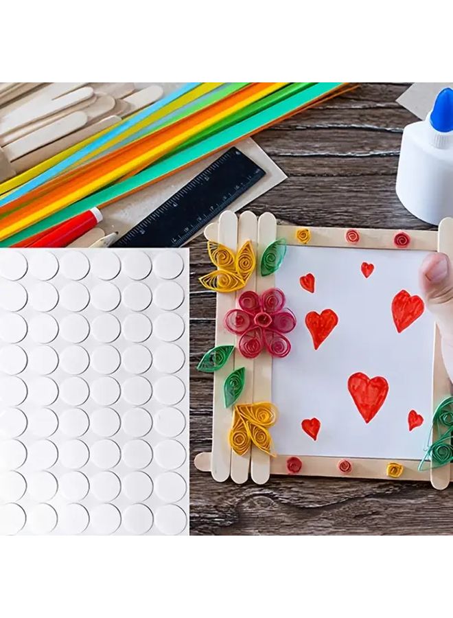 100 قطعة من نقاط المعجون اللاصقة القابلة للإزالة وإعادة الاستخدام ذات الوجهين مقاس 0.79 بوصة لديكور الجدران - Image 4