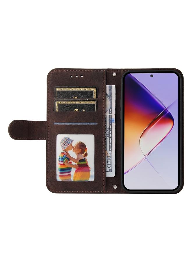 Zaboon Case For Infinix Note 40 Pro 4G / 5G / Note 40 Pro+ Skin Feel Life Tree Metal Button Leather Phone Case - Image 4
