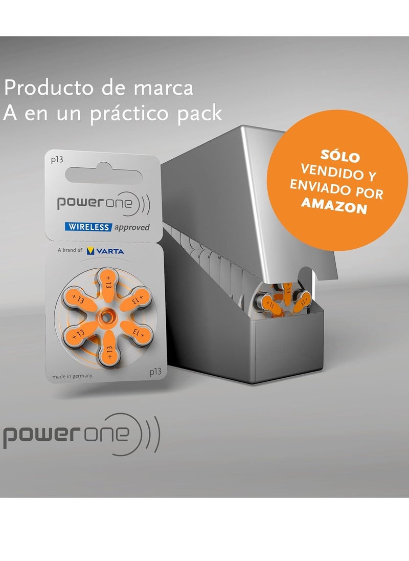 Power One PowerOne 1.45V Original German High Level Hearing Aid Batteries P13 Pack Of 60 Pieces  - Image 3