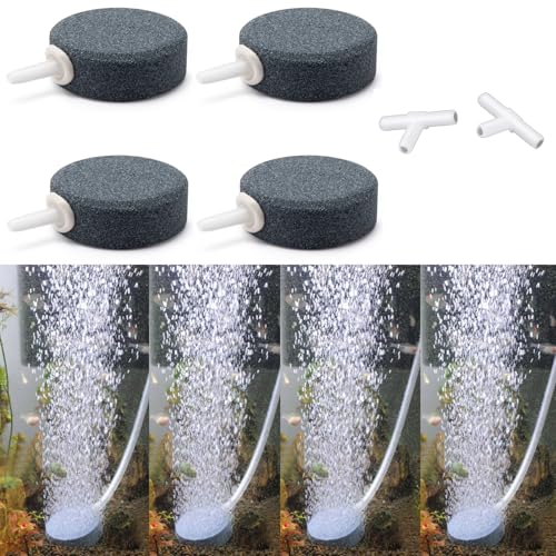 Wenshall 1.6 Inch Air Stone, Aquarium Air Stone, Air Stone for Fish Tank and Hydroponics Air Pump - Image 1