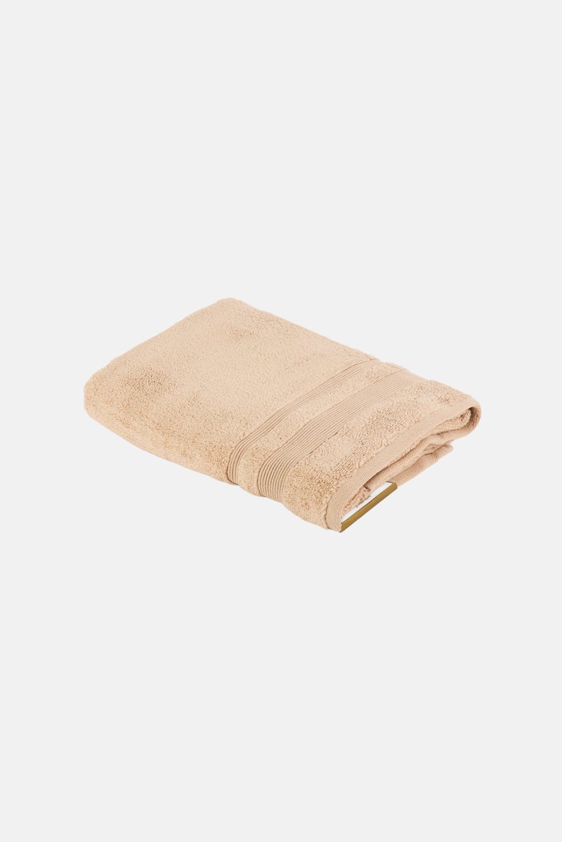 Kathy Ireland Zero Twist Cotton Bath Towel, Beige - Image 2