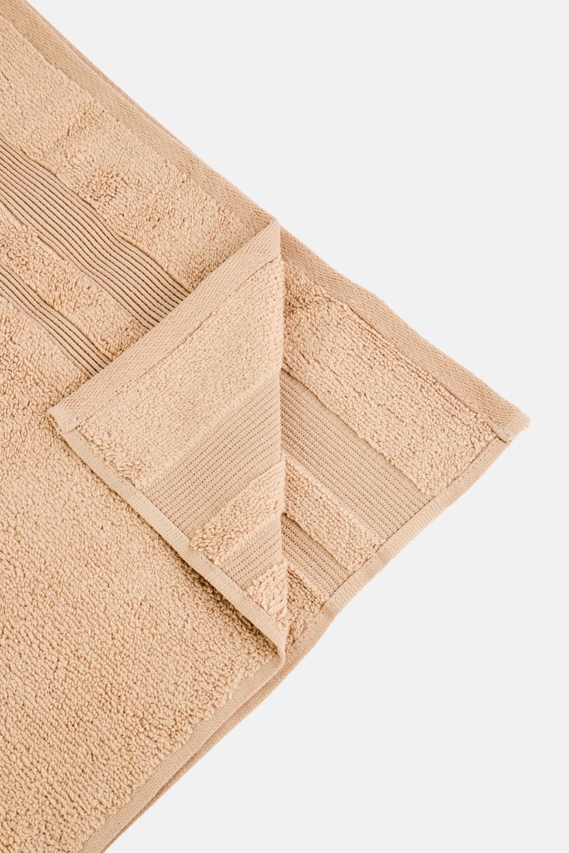 Kathy Ireland Zero Twist Cotton Bath Towel, Beige - Image 3