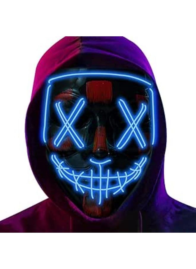 null - NeoGenius LED Light Up Mask for Halloween, Neon, and Bachelor Party Decoration - Image 1