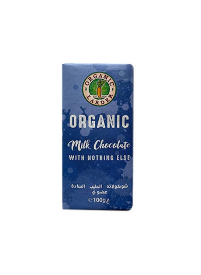 Organic Larder ORGANIC CHOCOLATE MILK PLAIN (100G)