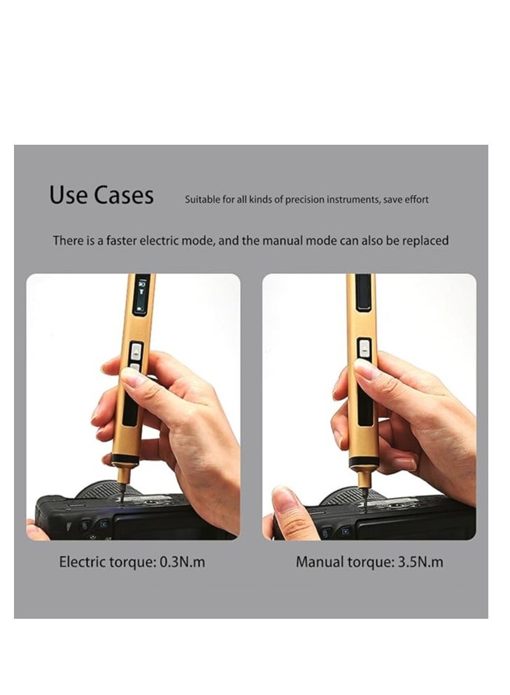 Cordless Electric Screwdriver Mini Home Screwdriver with Magnetic Tip Work Light USB Rechargeable for DIY - Image 3