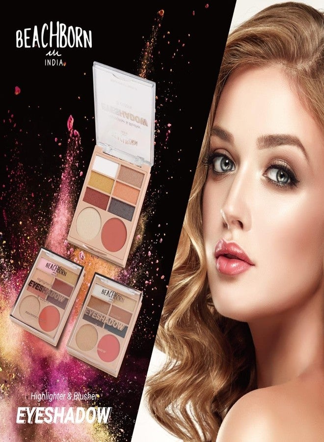 BEACHBORN INDIA Professional 8-Color Makeup Palette, Matte and Shimmer Eyeshadow, Highlighter, Blusher, All-in-One Beginner Friendly, Long Lasting, (BBI-02-08 SHADE NO.2, 12.6G) - Image 4