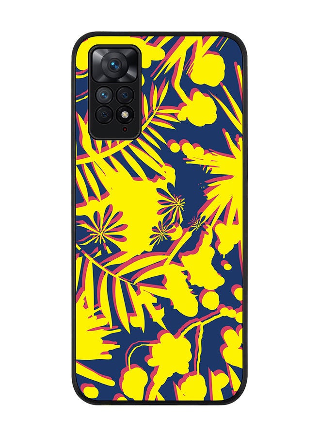 Stylizedd Rugged Black edge case for Redmi Note 11 4G/Redmi Note 11S Slim fit Soft Case Flexible Rubber Edges Anti Drop TPU Gel Thin Cover - Hawaii Jungle  - Image 1