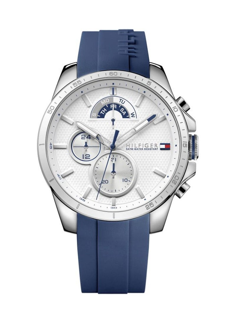 TOMMY HILFIGER - Men's Analog Round Shape Silicone Wrist Watch 1791349 - 48 Mm - Image 1