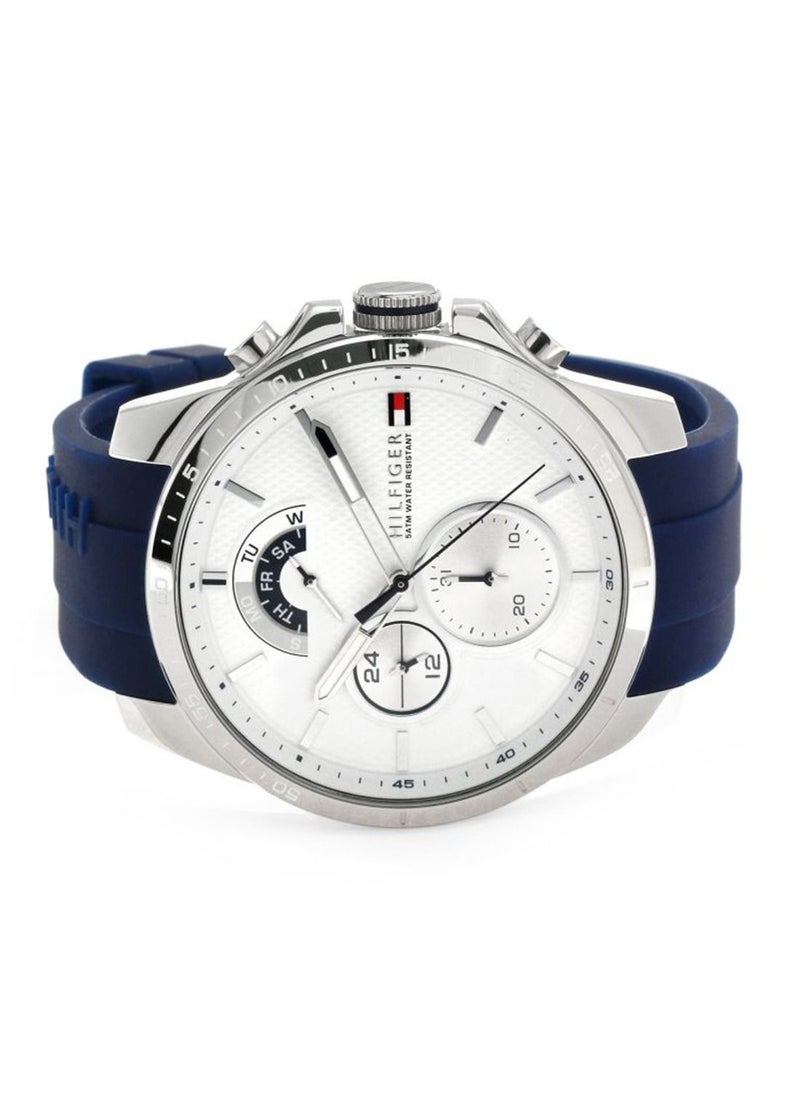 TOMMY HILFIGER - Men's Analog Round Shape Silicone Wrist Watch 1791349 - 48 Mm - Image 1