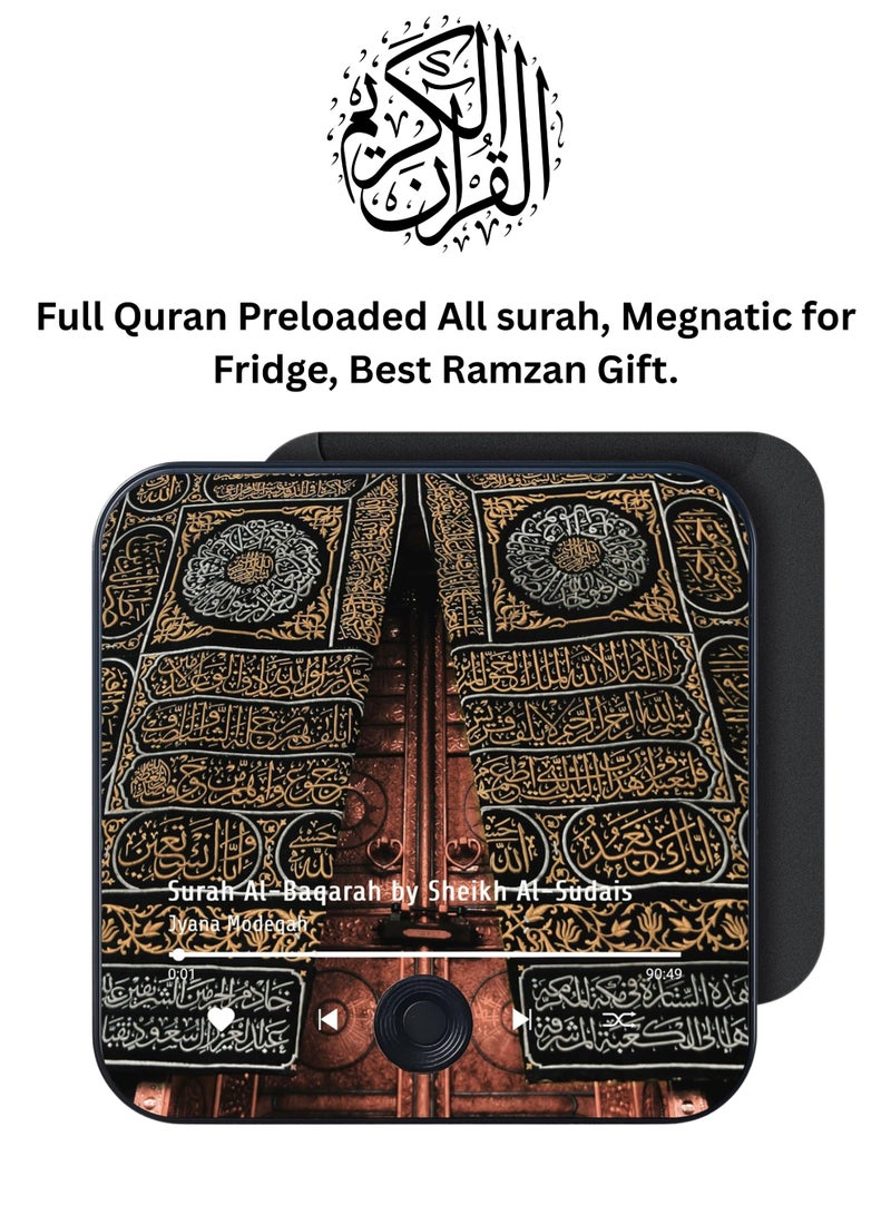 Sunshine Trade World Quran Magnet Speaker – Preloaded Full Quran , SD Card Audio Player with Islamic Recitations, Fridge Quran,  Portable Magnetic Design, USB-C Rechargeable, Touch Control | Ideal Ramadan & Eid Islamic Gift - Image 1