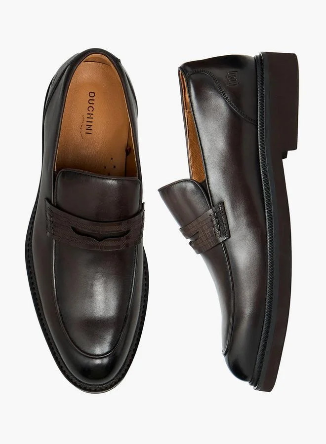 Duchini Boys Leather Penny Loafers
