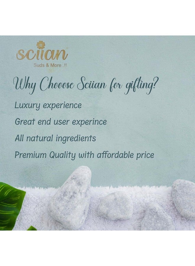 SCIIAN Rakhi Gift Hamper | Gift Hamper for Sister | Rakhbhandan Gift | Pyari Behna Soap | Dessert Candle | Herbal Body Wax Powder | Decorative Scrunchie | Rakhi Hamper Box - Image 5