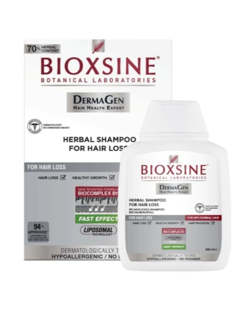 بيوكسين شامبو عشبي مضاد لتساقط الشعر للشعر الجاف/العادي 300 مل