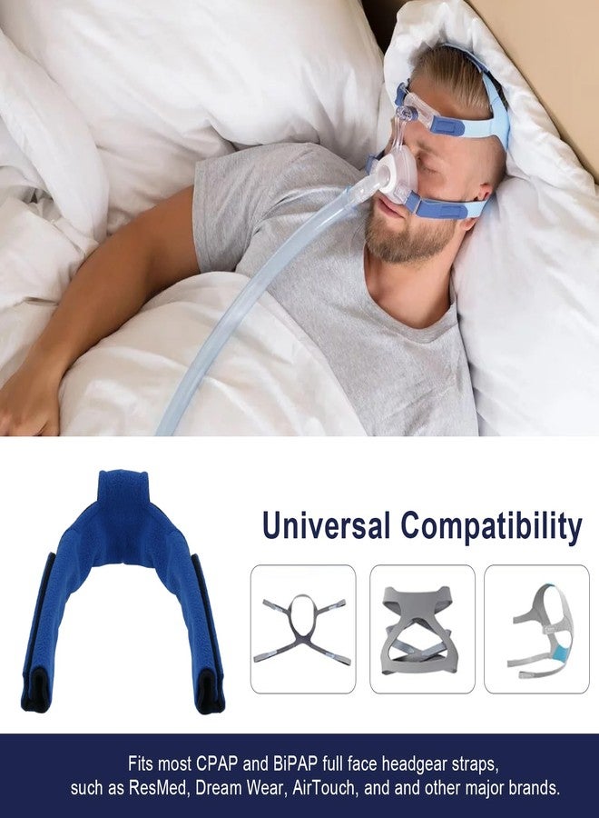 HWEIUA 2 Pack CPAP Neck Pad, Fleece CPAP Headgear Strap Covers Comfortable CPAP Neck Pad Cushion CPAP Mask Cushions, Universal and Washable CPAP Strap Cushions Reduces Straps Pressure and Red Marks - Image 4