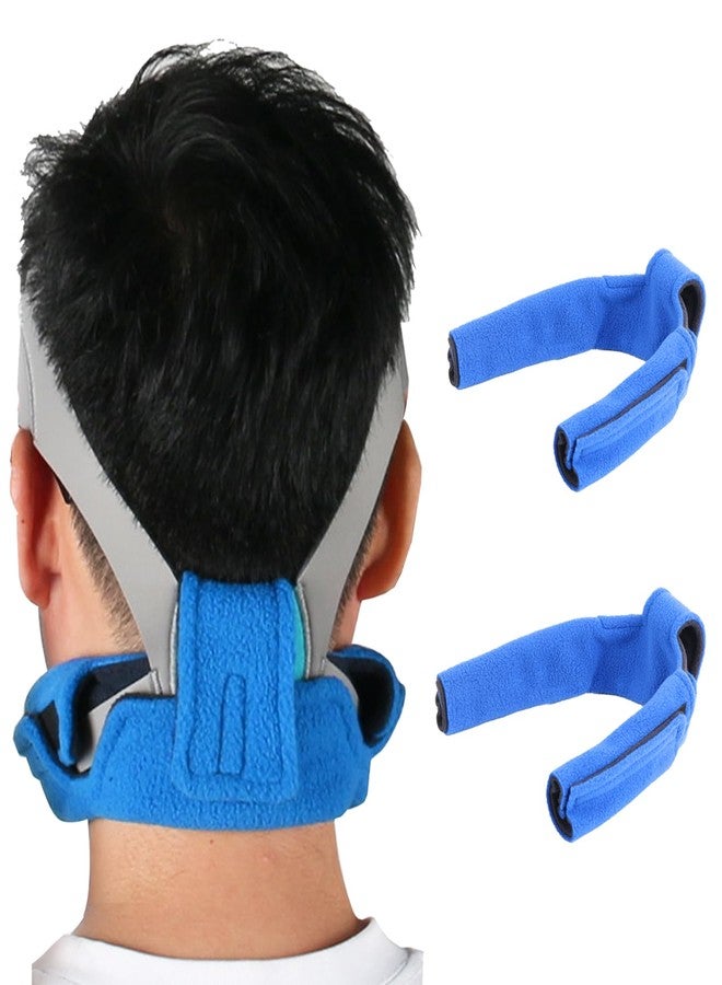 HWEIUA 2 Pack CPAP Neck Pad, Fleece CPAP Headgear Strap Covers Comfortable CPAP Neck Pad Cushion CPAP Mask Cushions, Universal and Washable CPAP Strap Cushions Reduces Straps Pressure and Red Marks - Image 1