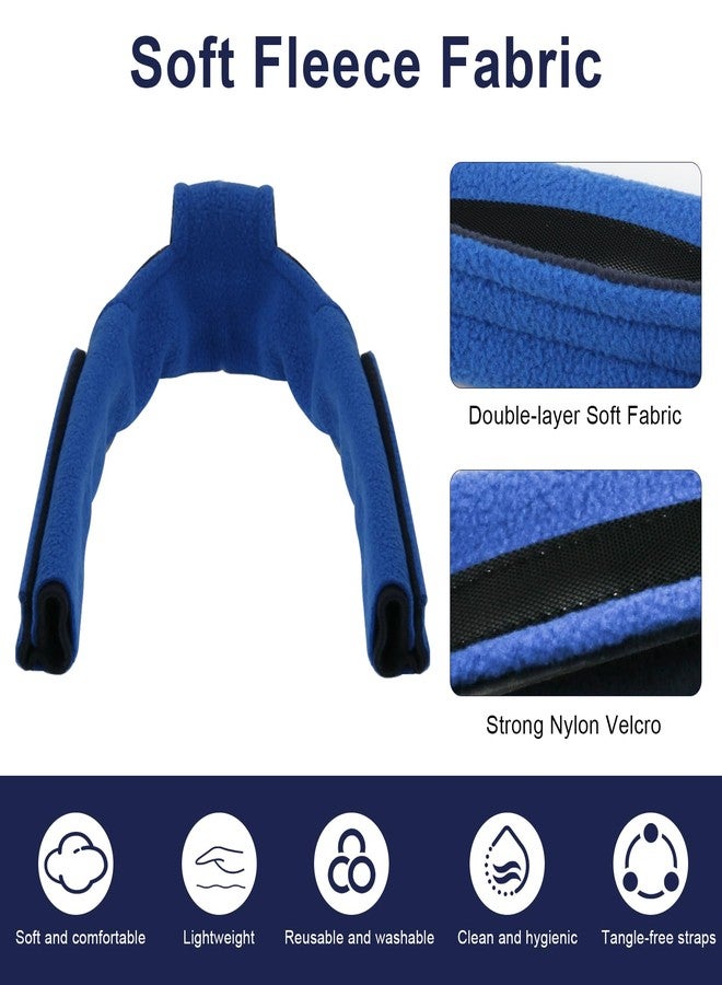 HWEIUA 2 Pack CPAP Neck Pad, Fleece CPAP Headgear Strap Covers Comfortable CPAP Neck Pad Cushion CPAP Mask Cushions, Universal and Washable CPAP Strap Cushions Reduces Straps Pressure and Red Marks - Image 5