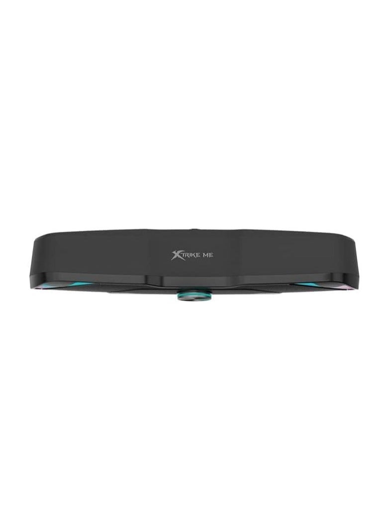 Generic SK-406 2.0 Wireless Gaming Soundbar – High-Performance Bluetooth Speaker with Deep Bass, Surround Sound, RGB Lights, AUX & USB Support, for PC, Laptop, TV & Console – Black  - Image 3
