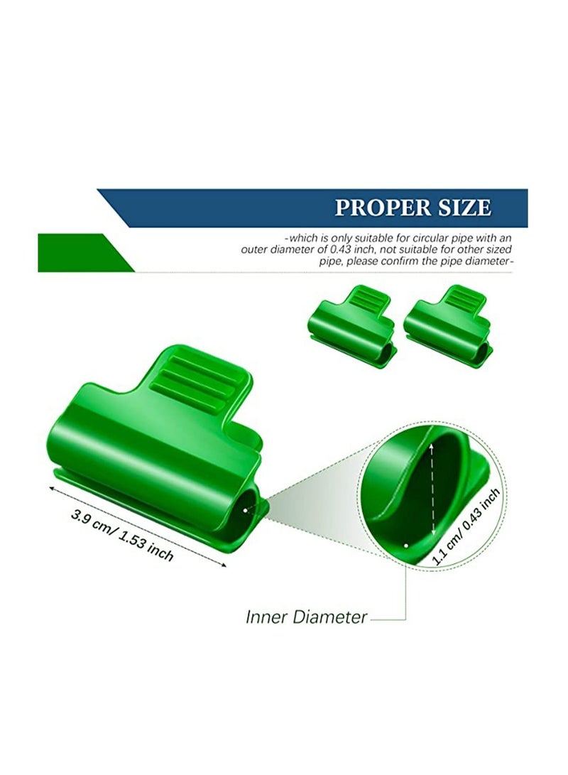 Y&D Greenhouse Clamps Film Row Cover Netting Tunnel Hoop Clip Frame Shading Net Rod for Season Plant Extension Support greenhouse Shelters, Floor Covering Etc.  - Image 2