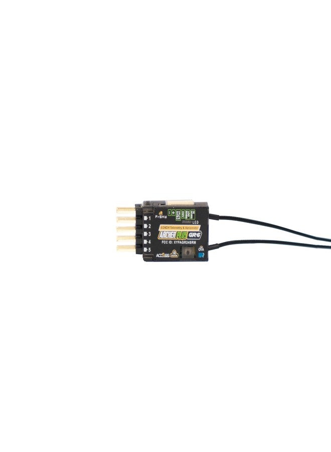 FrSky Archer Plus GR6 2.4GHz 6CH Receiver with Enhanced Anti-Interference, Smart Access/ACCST D16, Black Box, Upgraded Variometer, Dual Antennas, SBUS/F.Bus, OTA Update for RC Gliders - Image 1