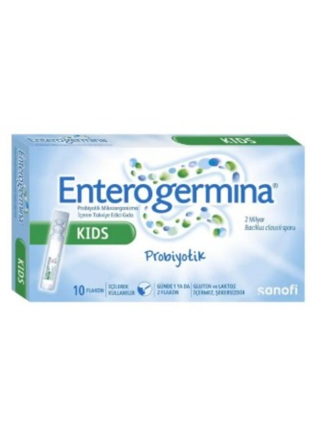 sanofi Enterogermina KIDS (10 VIALS) Bacillus Clausii Probiotic 2 Billion CFU/5mL for Kids (1) - Image 1