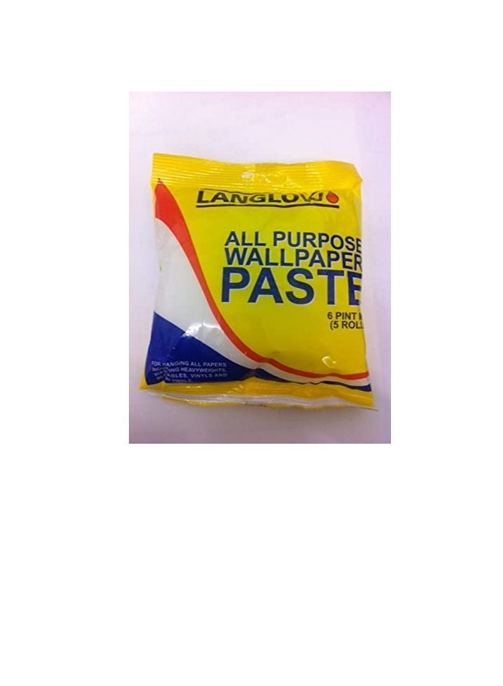 Langlow all purpose wallpaper paste 6 pints (5 rolls) for your wallpaper to be hung easy to hang - Image 2